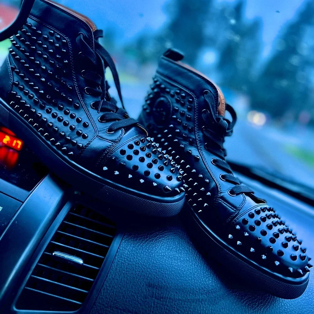 Shoes | Mens Spiked Christian Sebastian Louboutins Sneaker | Poshmark